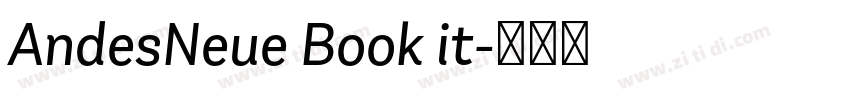 AndesNeue Book it字体转换